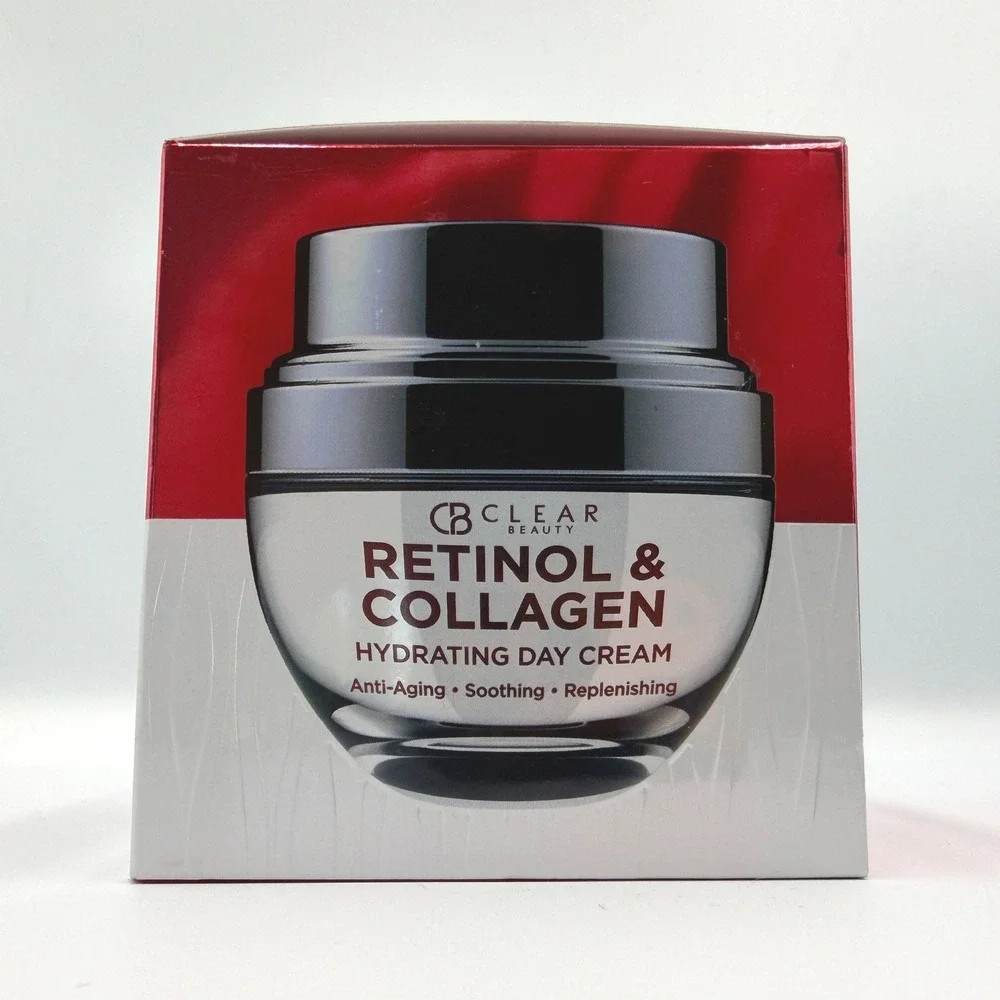 Clear Beauty Retinol & Collagen Day Cream 1.69oz Anti-Aging Hydrating **NEW**